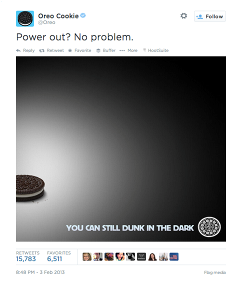 Real time marketing-Oreo